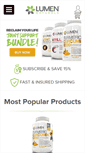 Mobile Screenshot of lumennaturals.com